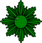 Green starburst